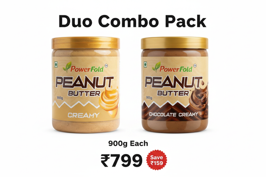 PowerFold Duo Combo Pack 900g - Creamy + Chocolate Crunchy - ₹799